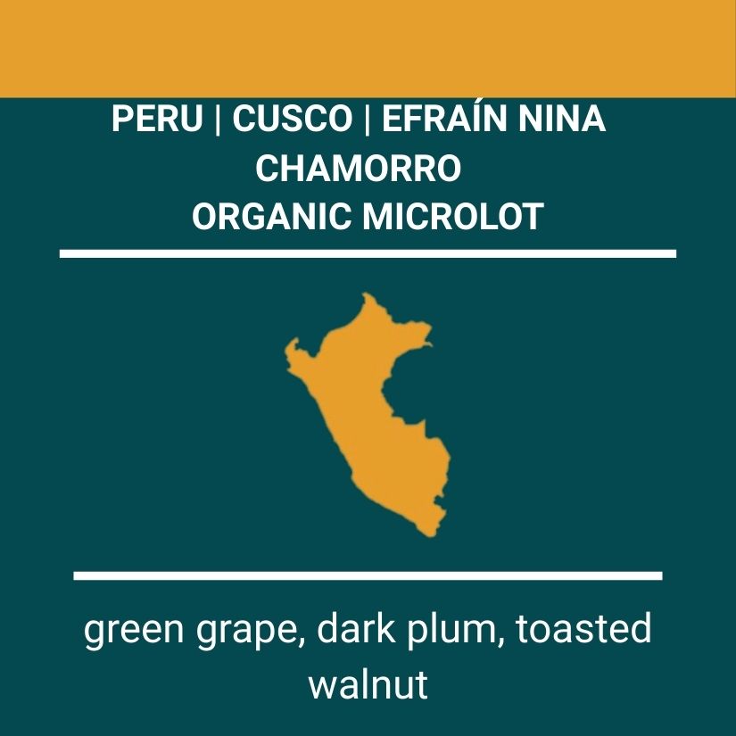 Cusco, Peru | Organic Microlot | Efraín Nina Chamorro